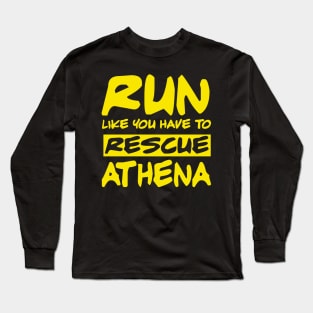 Saint Seiya - Run like you have to rescue Athena (gold variant) Long Sleeve T-Shirt